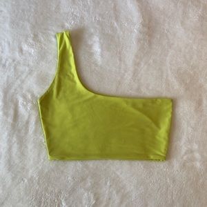 PrettyLittleThing lime green crop top